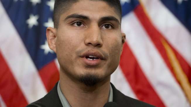 Juara dunia kelas ringan WBO, Mikey Garcia. [AFP/Saul Loeb]