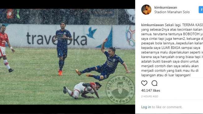 Postingan Kim Jeffrey Kurniawan. [Instagram@kimkurniawan]