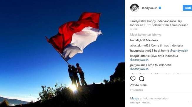 Pemain berpaspor Belanda keturunan Indonesia, Sandy Walsh. [Instagram@sandywalsh]