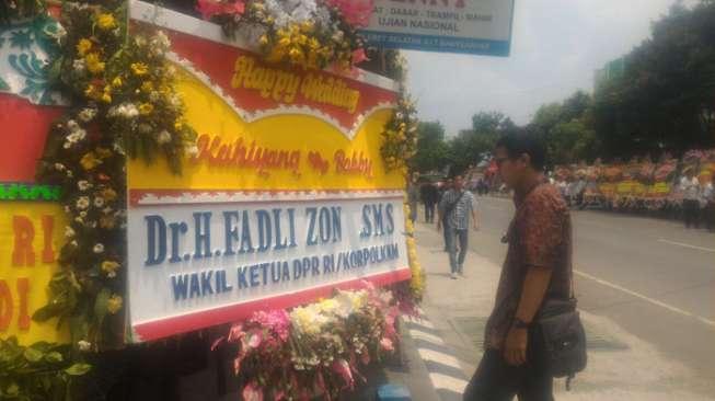 Bunga Fadli Zon untuk Pernikahan Putri Jokowi 'Dijahili'