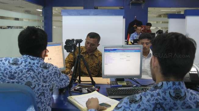 Suasana kantor Imigrasi kelas 1, Jakarta Pusat, Jumat (10/11).