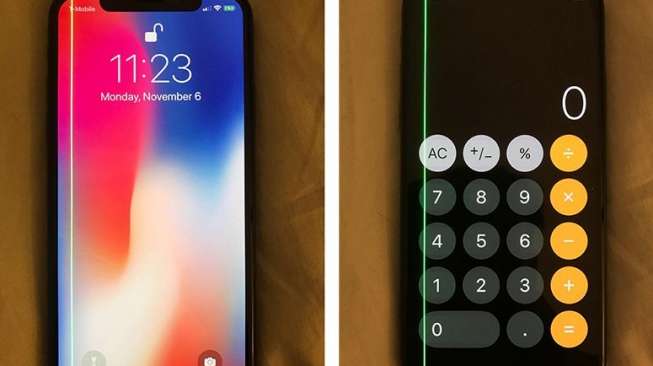 Duh, Pengguna Keluhkan Kemunculan Garis Hijau di iPhone X