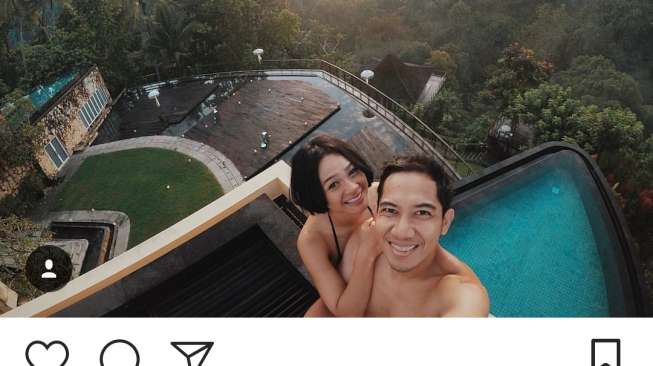 Kemesraan Andien Aisyah dan Ipe. [Instagram]