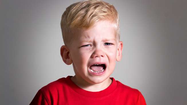 Ilustrasi anak menangis [Shutterstock]