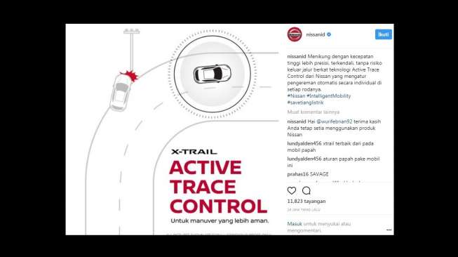 Postingan Nissan. [Instagram]