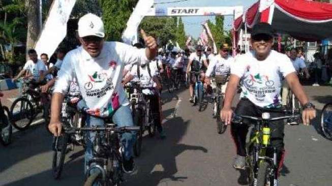 Gowes Pesona Nusantara Ngawi Dukung Hari Bersepeda Nasional