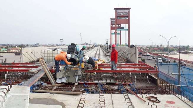 Konstruksi Proyek LRT Sumatera Selatan Sudah 72 Persen