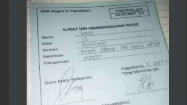 Download 60+ Contoh Surat Izin Sekolah Lucu Terbaik Dan Terbaru