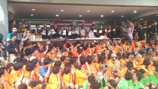 Tahanan di Polda Metro Jaya [suara.com/Agung Sandy Lesmana]