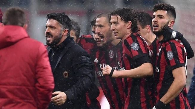 Tekuk Bologna, Gattuso Rasakan Kemenangan Pertamanya di Milan