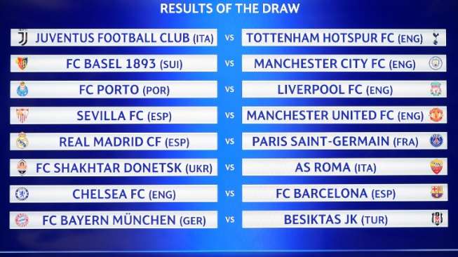 Madrid Hadapi PSG, Chelsea Bertemu Barcelona