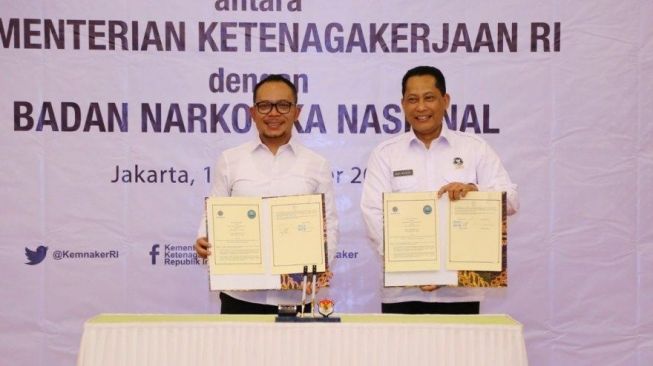 Cegah Peredaran Narkoba di Kalangan Pekerja, Kemnaker Gandeng BNN