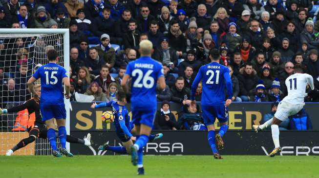 Jamu Tim Papan Bawah Ketiban Sial, Leicester Gagal Tempel Arsenal