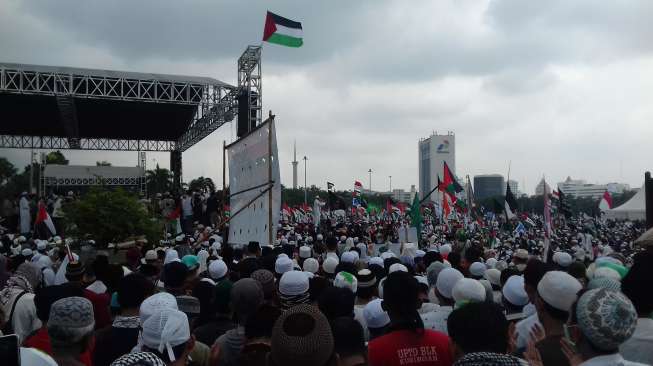 Keren! Aksi Bela Palestina Tertib dan Tak Sisakan Sampah