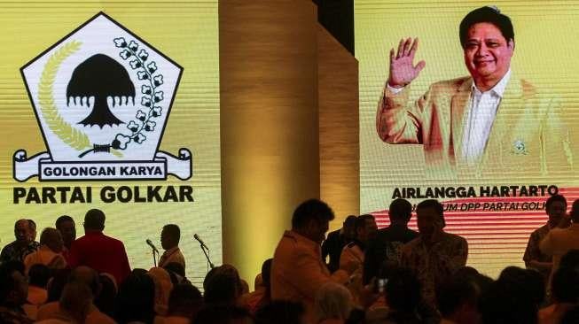 Musyawarah Nasional Luar Biasa (Munaslub) Partai Golkar di Jakarta Convention Center, Jakarta, Senin (18/12)