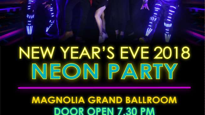 Malam Pergantian Tahun, Ada "Neon Party" di Hotel Ini