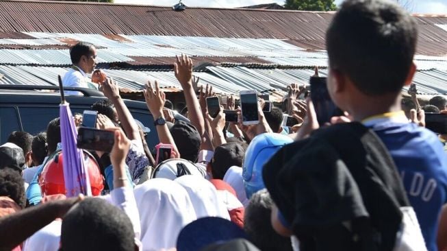 Presiden Joko Widodo di Nabire. (Biro Kepresidenan)