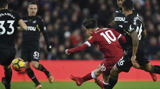 Pemain Liverpool Philippe Coutinho [AFP]