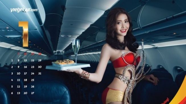 Rilis Kalender Perempuan Bikini, VietJet Tuai Kritikan Pedas