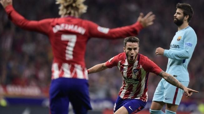 Saul Niguez menjebol gawang Barcelona [AFP]