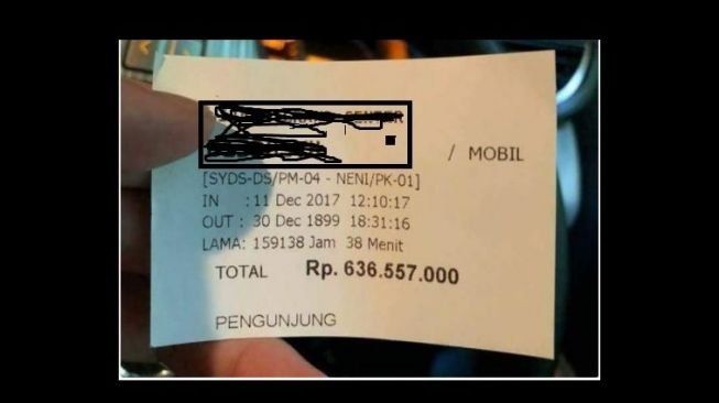 Tiket Parkir Ini Bikin Warganet Gagal Paham