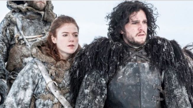 Kit Harington dan Rose Leslie di serial Game of Thrones. (Instagram)