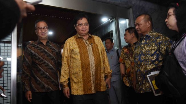 Rapat Pleno Fraksi Golkar di Kompleks Parlemen, Senayan, Jakarta, Kamis (11/1).