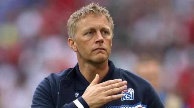 Pelatih Timnas Islandia, Heimir Hallgrimsson. (BT Sport)