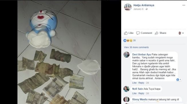 Lelaki Ini Nabung di Celengan, Saat Dibuka Uangnya Raib