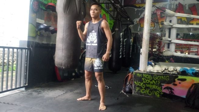 Atlet mixed martial arts (MMA) Indonesia, Stefer Rahardian. [Suara.com/Arsito Hidayatullah]