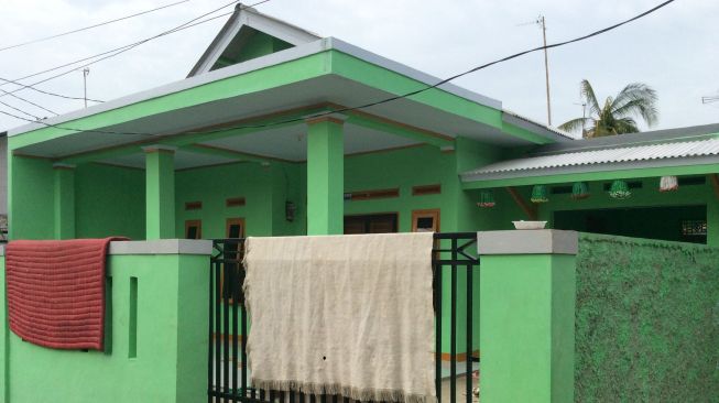 Rumah istri mendiang Muhammad Al Zahra alias Zoya (30). (suara.com/Lili Handayani)