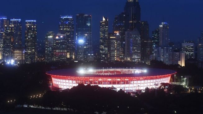 Stadion Utama Gelora Bung Karno (GBK) di Jakarta akan menggelar laga antara Timnas Indonesia vs Islandia pada Minggu (14/1). [Antara/Akbar Nugroho Gumay]