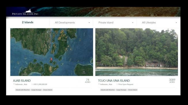 Dua Pulau Indonesia Siap Dijual?