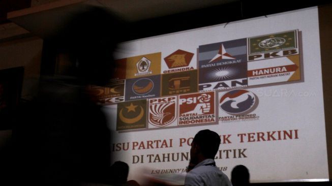 Survei LSI Denny JA, Elektabilitas PDIP Tertinggi Dibayangi Golkar dan Gerindra