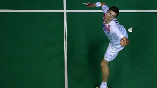 Pebulutangkis tunggal putra Denmark Viktor Axelsen [AFP]