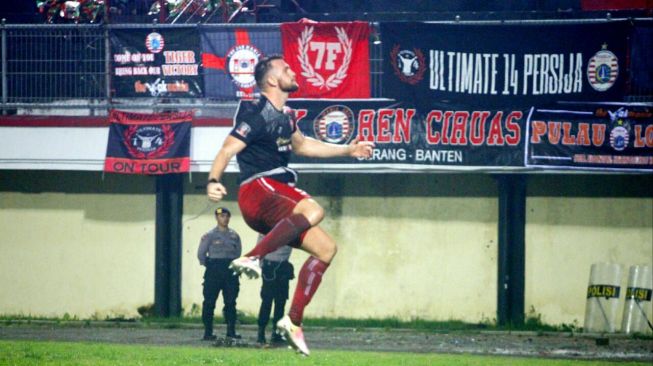 Marko Simic selebrasi gol (dok. Media Persija).