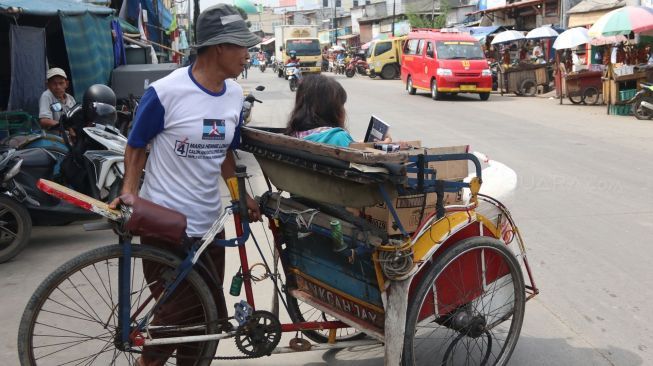 Becak di Jakarta yang Sudah Didata akan Dapat Stiker