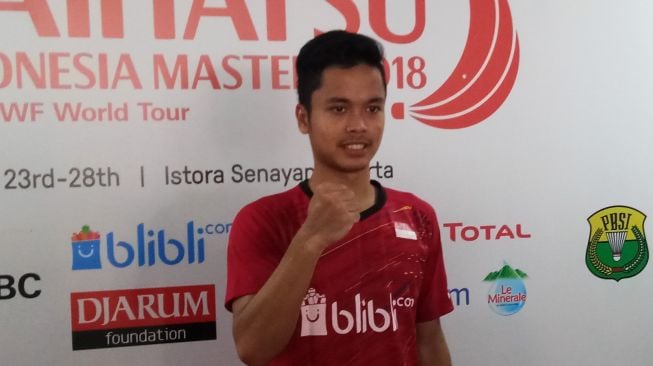 Anthony Sinisuka Ginting. (Suara.com/Adie Prasetyo) 