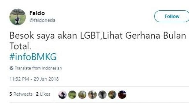 Kicauan Kocak Warganet Tentang Gerhana Bulan