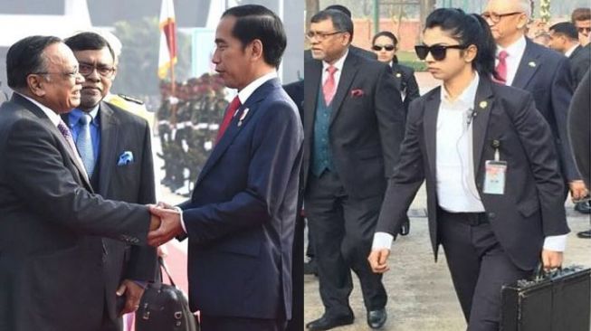 Perempuan Misterius Pengawal Presiden Jokowi Curi Hati Publik