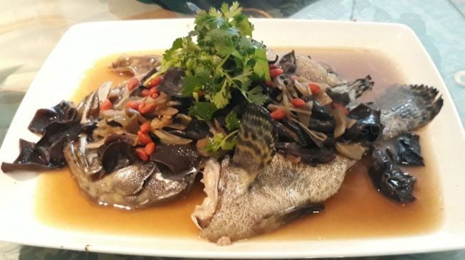 Tien Chao, Gran Melia Jakarta menyuguhkan beragam hidangan spesial Imlek. (Suara.com/ Dinda Rachmawati) 