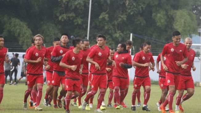 Latihan Persija Jakarta di lapangan Sutasoma, Halim Perdanakusuma (media Persija).