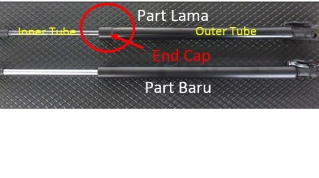Komponen di pintu belakang Mitsubishi Pajero Sport. [MMKSI]