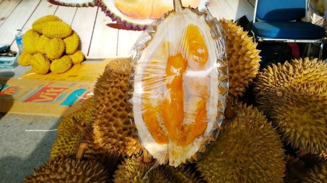 Durian dengan Daging Berwarna Oranye Diyakini Rendah Kolesterol