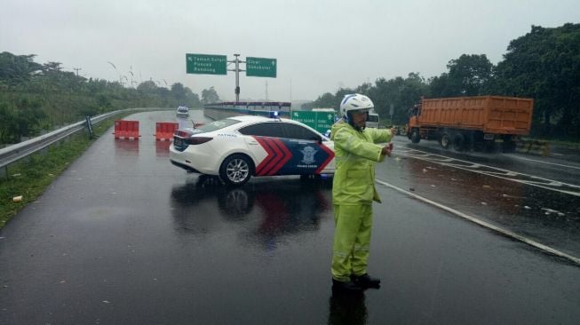 Jasa Marga Tutup Jalan Tol Jagorawi arah Puncak