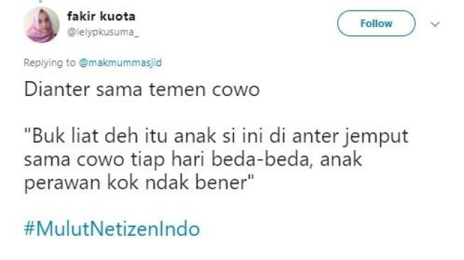 Menohok! Cuitan Warganet dengan Tagar MulutNetizenIndo