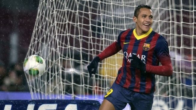 Alexis Sanchez saat masih berseragam Barcelona [AFP]