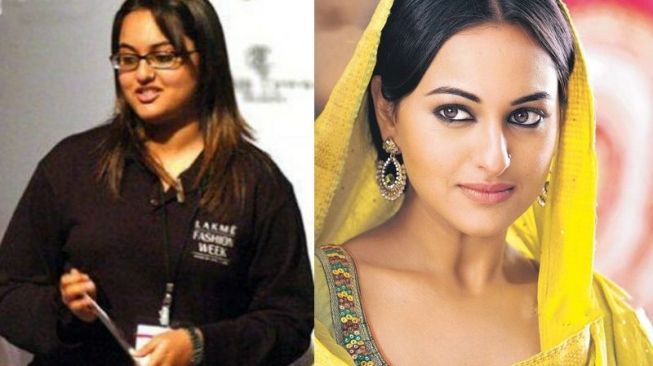 Sonakshi Sinha dari gemuk dan menjadi seksi seksi seperti sekarang.