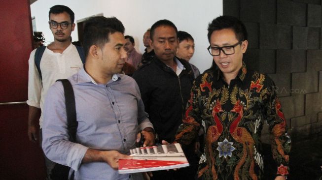 Persatuan Artis Komedian Indonesia (PASKI) mendatangi Kementerian Luar Negeri di Jakarta, Jumat (9/2).  