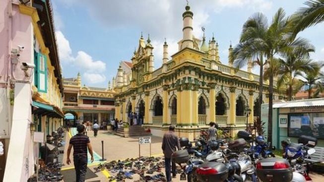 Masjid Abdul Gafoor di kawasan Litlle India, Singapura. (Shutterstock)